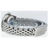 Image 9 : Rolex Ladies Stainless Steel Quickset Purple String Diamond Lugs Datejust Wristw
