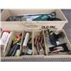 Image 1 : Tool Box with Arrow Heads, Glue Gun and Other Items