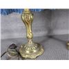 Image 2 : Pair of Vintage French Bronze Electic Lamps with Shades