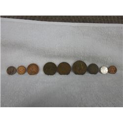 9 Coins - Misc. Countries