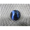 Image 1 : Vintage Large Black & Blue Marble 1 3/8 inch