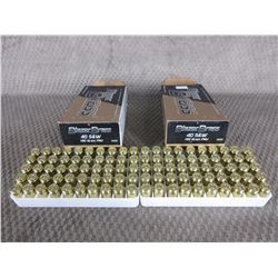 40 S&W 2 Boxes of 50, Blazer Brass 180 Gr FMJ