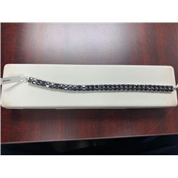 Stamped 925 Silver Natural Sapphire Sapphire Gemstone (21.90ct) Bracelet - Suggested Retail Value $1