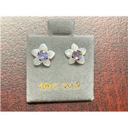 10 KT GoldTanzanite (0.46ct) Stud Earrings