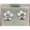 Image 2 : 10 KT GoldTanzanite (0.46ct) Stud Earrings