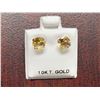 Image 1 : 10 KT Gold Citrine (1.3ct) Stud Earrings