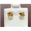 Image 2 : 10 KT Gold Citrine (1.3ct) Stud Earrings