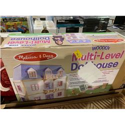 Melissa & Doug Wooden Multi-Level Dollhouse
