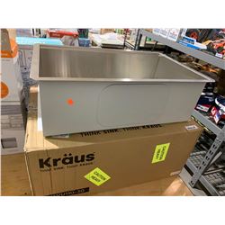 Kraus 30" Undermount Workstation Single Bowl Stainless Steel Kitchen Sink