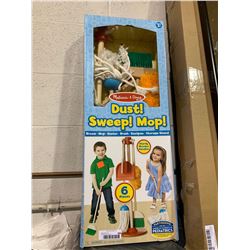Melissa & Doug Dust, Sweep, Mop Toy Cleaning Set