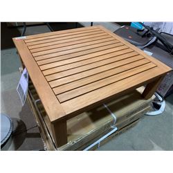 Kingsbury Wooden Outdoor Table (29.17" x 29.17" x 10.41")