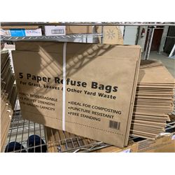 Stack of 10 Paper Waste Bags Bundles