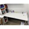 Image 1 : WHITE DESK WITH STORAGE