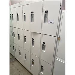 1 LOCKER UNIT WITH 15 LOCKERS
