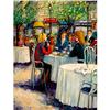 Image 1 : ADAN IN CAFE ORIGINAL OIL PAINTING #1381115