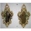 Image 1 : Pair Venetian 18th c Style Gilt/White Mirrors #1381245