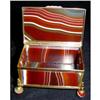 Image 1 : Scotch Agate and Bronze Footed Box #1381666