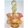 Image 1 : Multi Colored Art Glass Basket with Briar Handl#1393114