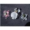 Image 1 : Set of 3 Bohemian hand made crystal miniatures #1393206