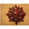 Image 1 : Circa 1890 Garnet Stylized Star Brooch #1393342