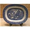 Image 1 : IMPERIAL STONEWARE  BLUE TRAY - WILLOW PATTERN #1393626