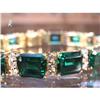 Image 1 : RHJ Simulated Emerald (YAG) & CZ  Bracelet #1410932