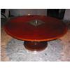 Image 1 : Round Mahogany Art Deco Style Dining Table #1410936