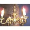 Image 1 : DELICATE SOLID ORNATE BRONZE CHANDELIER #1411758