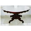 Image 1 : mahogany/marble table #1422022