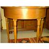 Image 1 : 1820s Walnut Sheraton Demi Lune Table #1422271