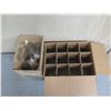 Image 3 : Qty 16 Crisa Glass Cylinder Vases 3.5" Dia, 6"H