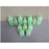 Image 2 : Qty 12 Hearth & Hand Small Green Milkglass Vases - Misc Sizes