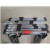Image 2 : Qty 5 Metal Tray Stands w/ Nylon Straps 15"W x 32"H (For Parts)