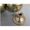 Image 10 : Qty 2 Metal Vases w/ Removable Base 7.5" Diameter x 14"H
