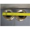 Image 9 : Qty 2 Metal Vases w/ Removable Base 7.5" Diameter x 14"H