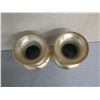 Image 3 : Qty 2 Metal Vases w/ Removable Base 7.5" Diameter x 14"H