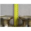 Image 8 : Qty 2 Metal Vases w/ Removable Base 7.5" Diameter x 14"H