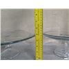 Image 8 : Qty 3 Glass Cake Stands Size 12.5" / 9" / 7" Diameter x 5"H