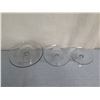 Image 2 : Qty 3 Glass Cake Stands Size 12.5" / 9" / 7" Diameter x 5"H
