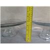 Image 8 : Qty 3 Glass Cake Stands Size 12.5" / 9" / 7" Diameter x 5"H