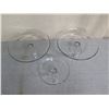 Image 2 : Qty 3 Glass Cake Stands Size 12.5" / 9" / 7" Diameter x 5"H