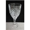 Image 1 : Qty 25 Stemmed Wine Glasses (8" Tall) w/ Plastic Rack