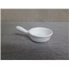 Image 2 : Qty Approx. 128 Miyako Condiment Dishes w/ Handles in Plastic Bin 2.5" Dia x 4"L