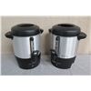 Image 1 : Qty 2 Hamilton Beach Commercial Coffee Percolator / Servers 14"H