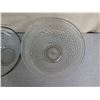 Image 2 : Qty 2 Large Glass Serving Bowls (Pressed Glass Bowl is 13" Dia, 8"H)