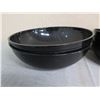 Image 2 : Qty 5 Black Round Plastic Mixing Bowls 15" & 18" Diameter x 5"H