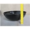 Image 8 : Qty 5 Black Round Plastic Mixing Bowls 15" & 18" Diameter x 5"H