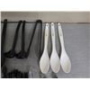 Image 2 : Qty 3 Tanioka's Catering Serving Spoons & Multiple Saimin Spoons, Ladles, Tongs