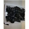 Image 3 : Multiple Black Plastic Serving Spoons 10"L in Plastic Bin