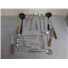 Image 2 : Multiple Metal Slatted Spoons, Ladles, Pie Servers, Serving Forks, etc